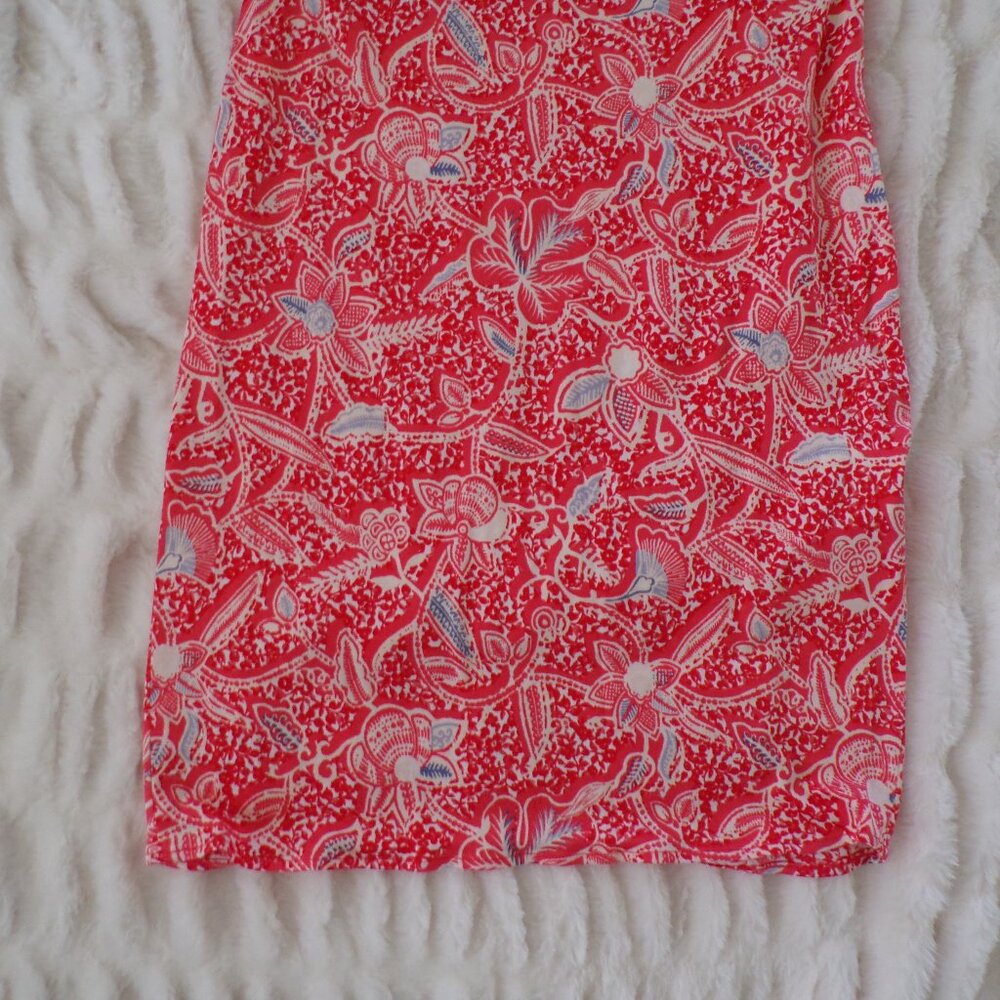NWOT Tory Burch floral orange silk dress S - Picture 3 of 11